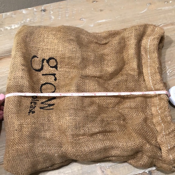“Grow Please” Burlap Sack - Picture 8 of 9